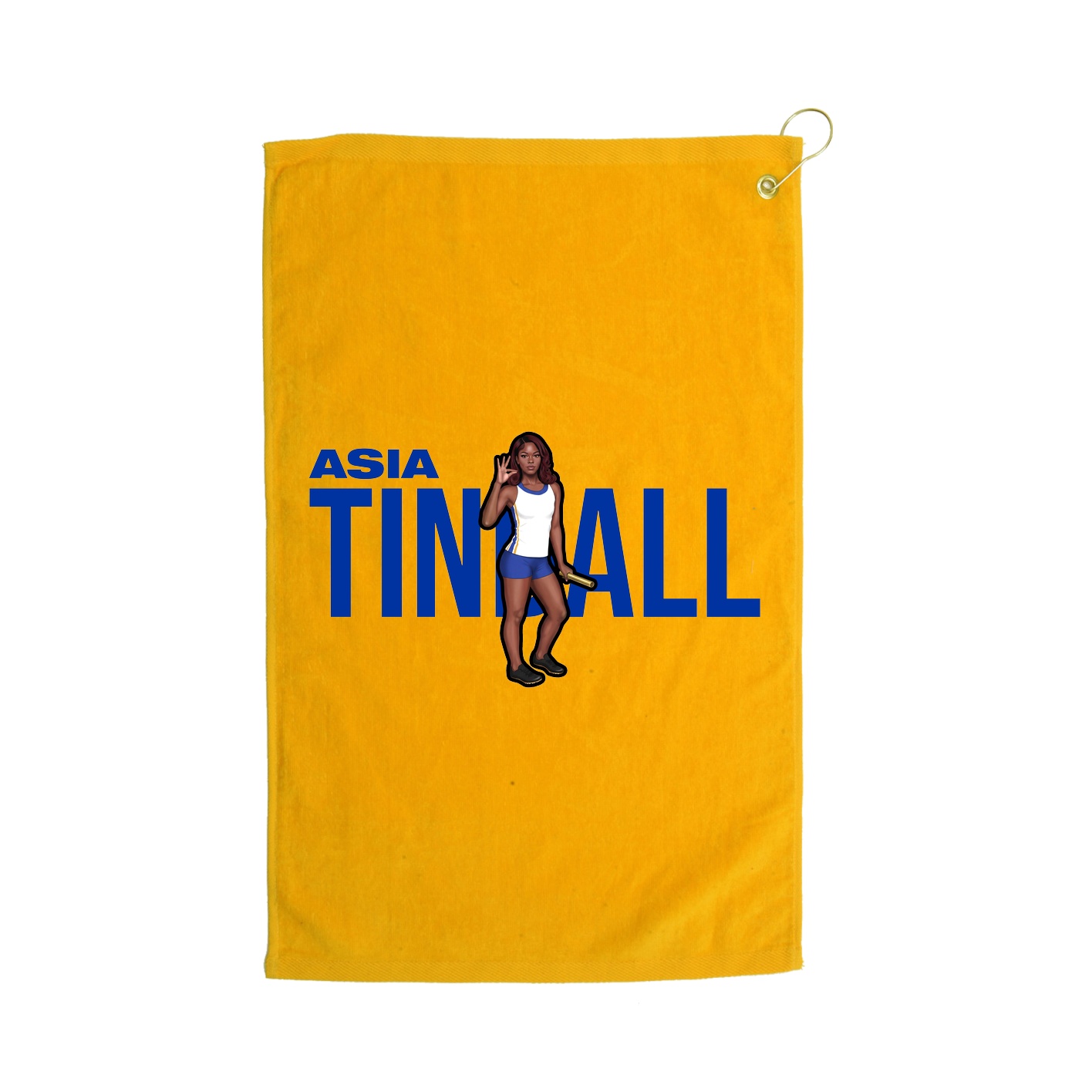 Golf Towel — Player Name in Gold