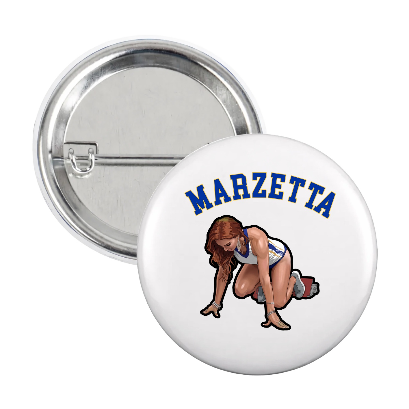 Game Day Button — Shirsey Arch in White