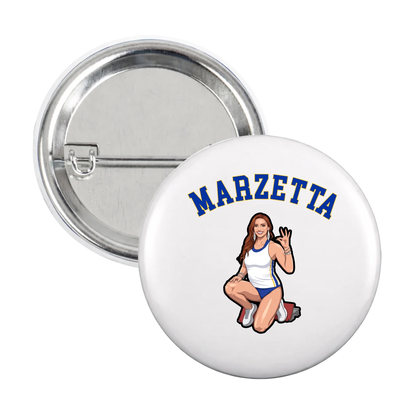 Game Day Button — Shirsey Arch in White
