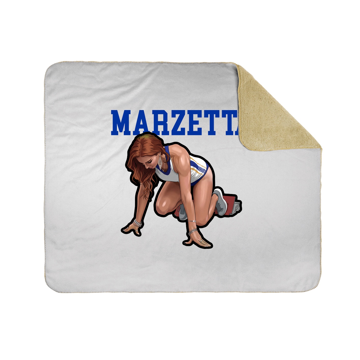 Throw Blanket — Shirsey in White