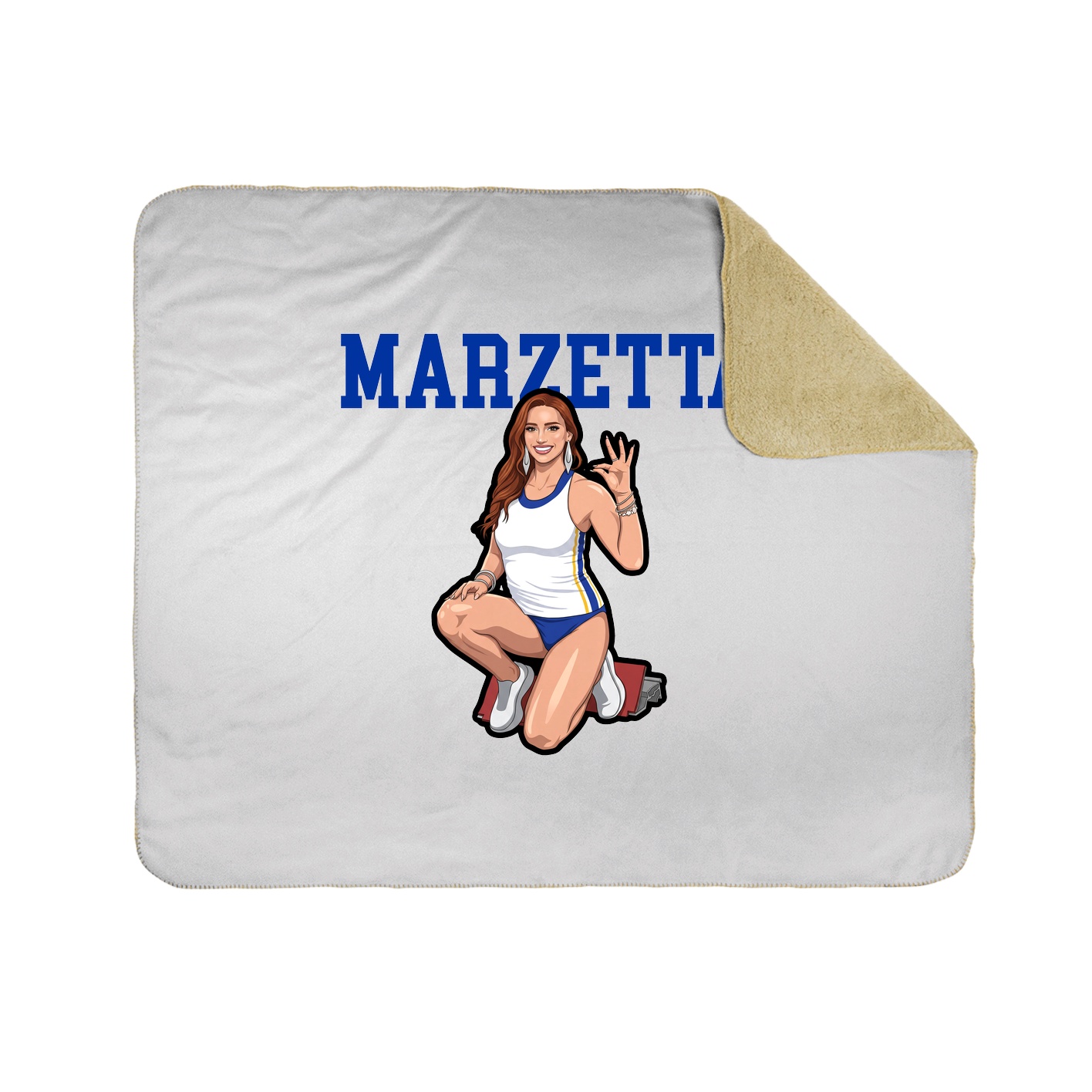 Throw Blanket — Shirsey in White