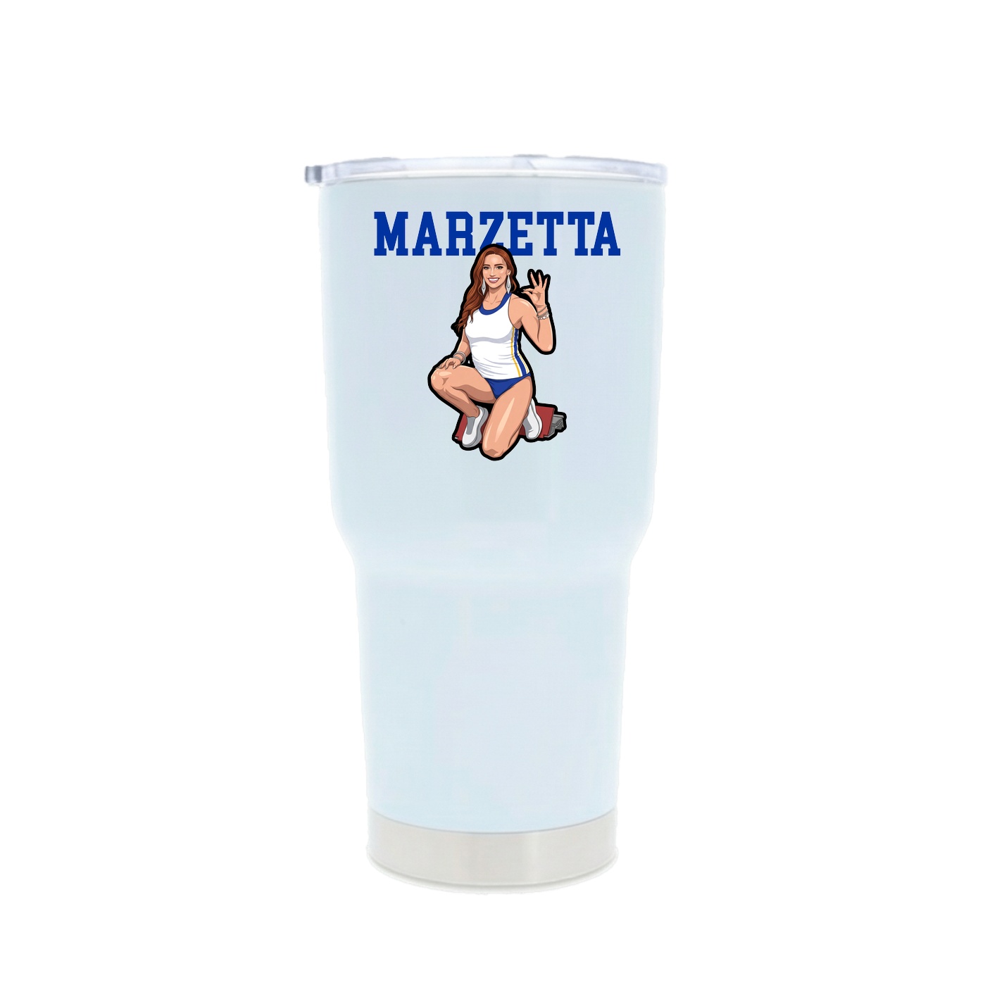 30oz Stainless Steel Tumbler — Shirsey in White