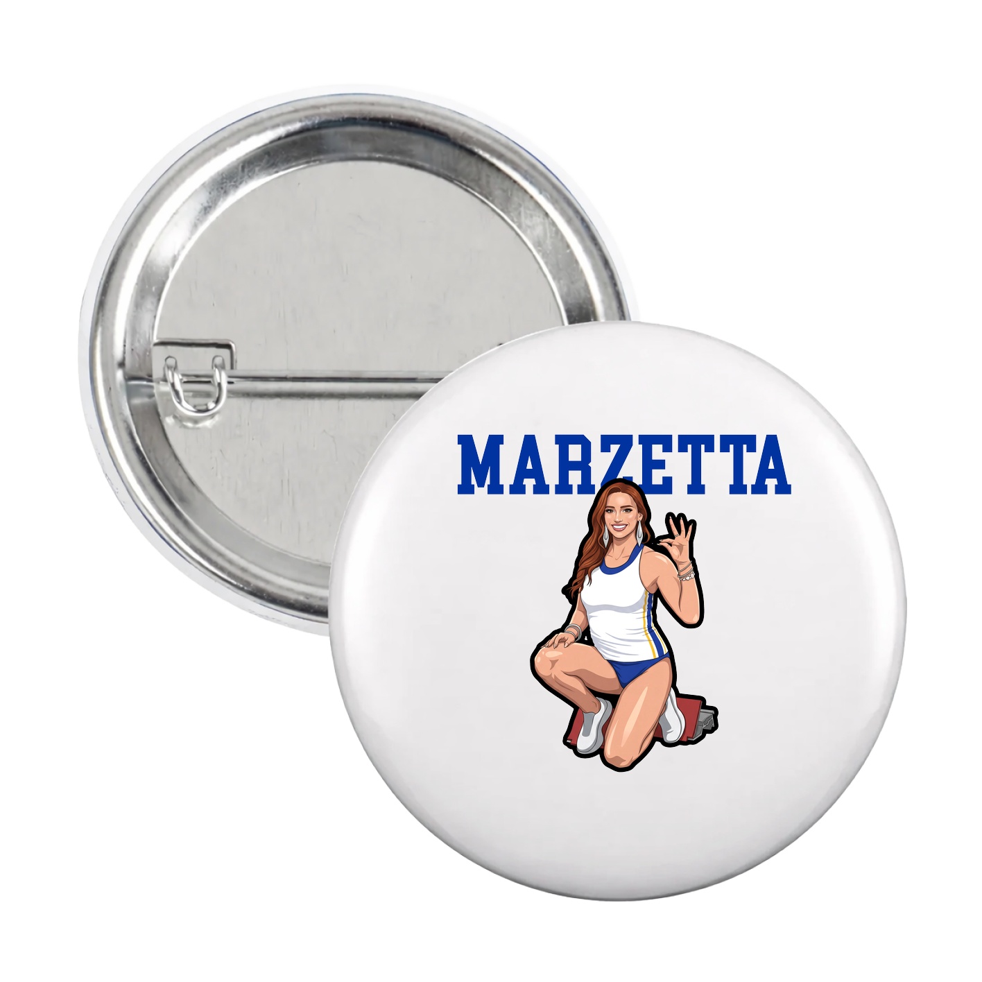 Game Day Button — Shirsey in White