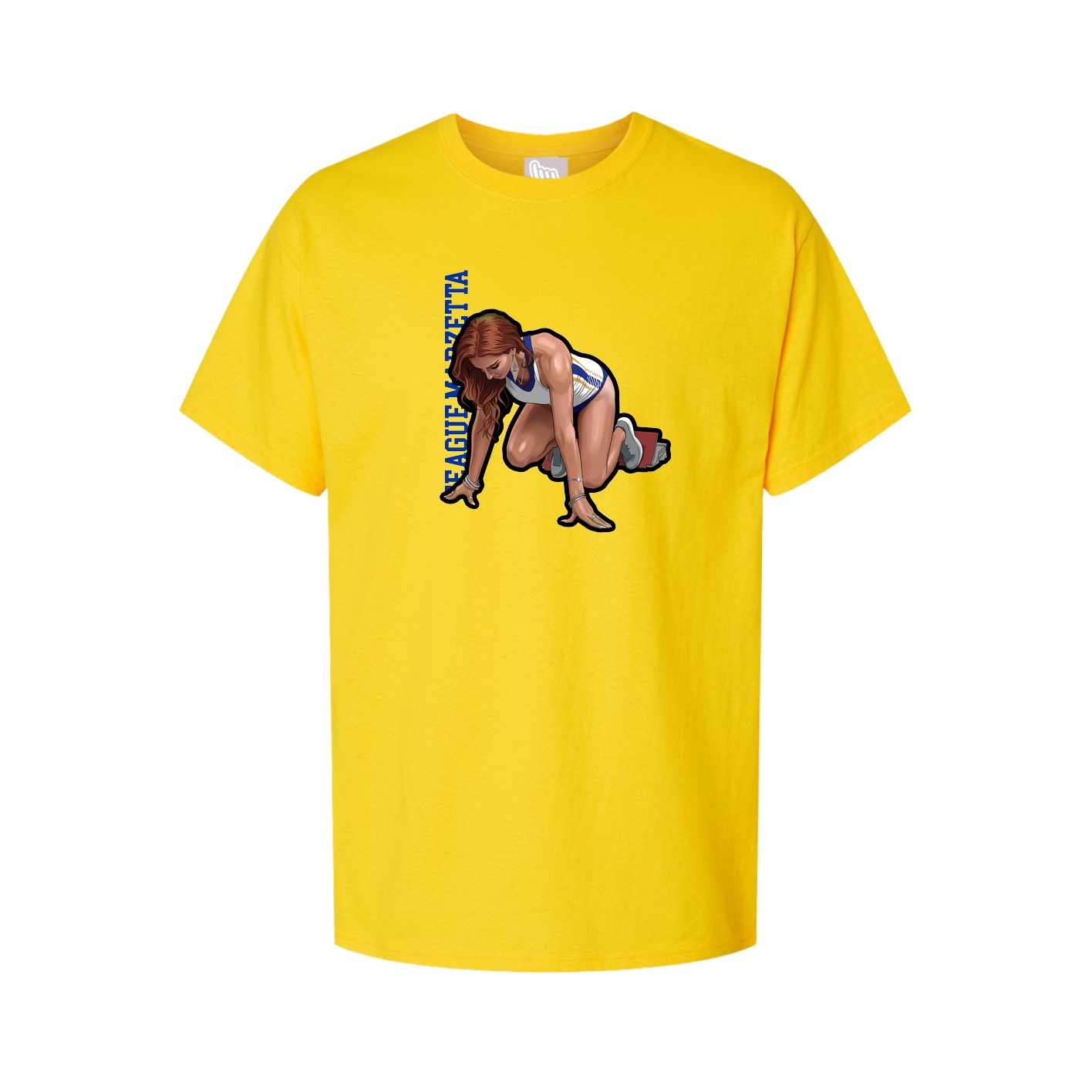 Tee — Name Vertical in Gold