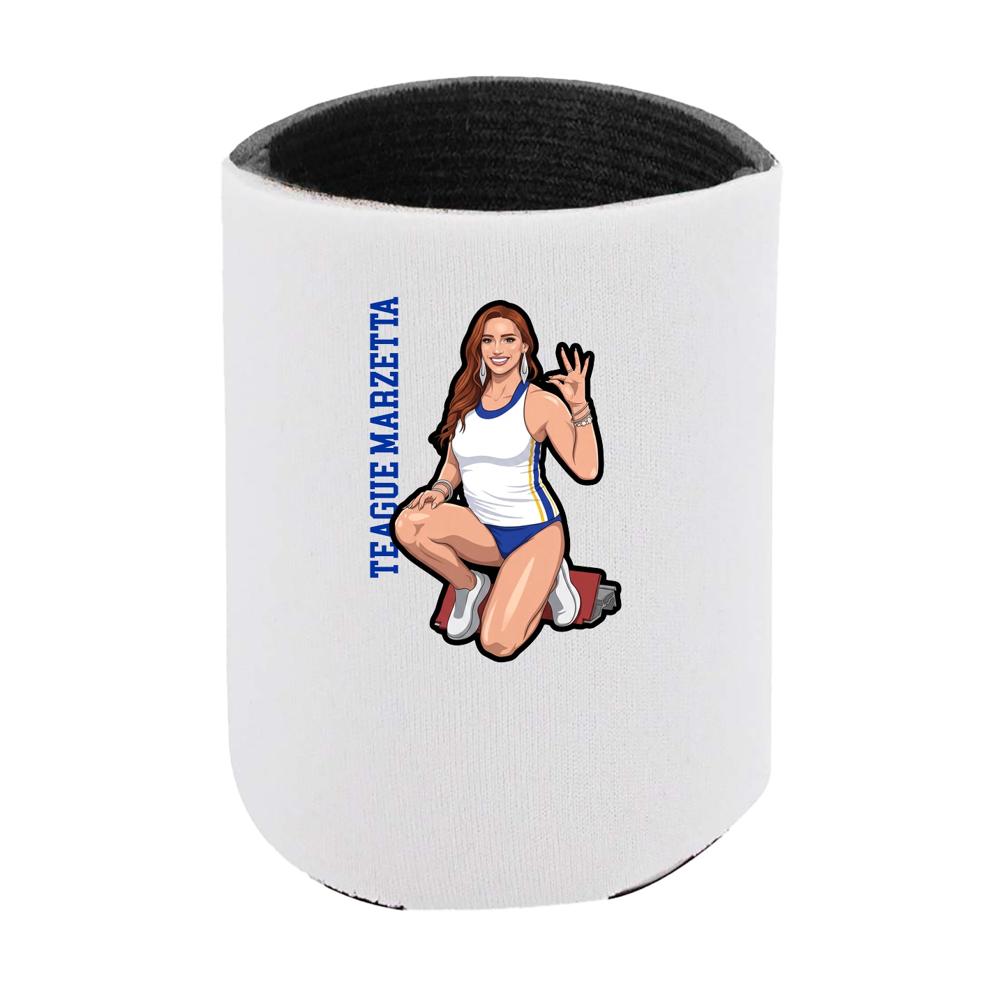 Can Holder — Name Vertical in White