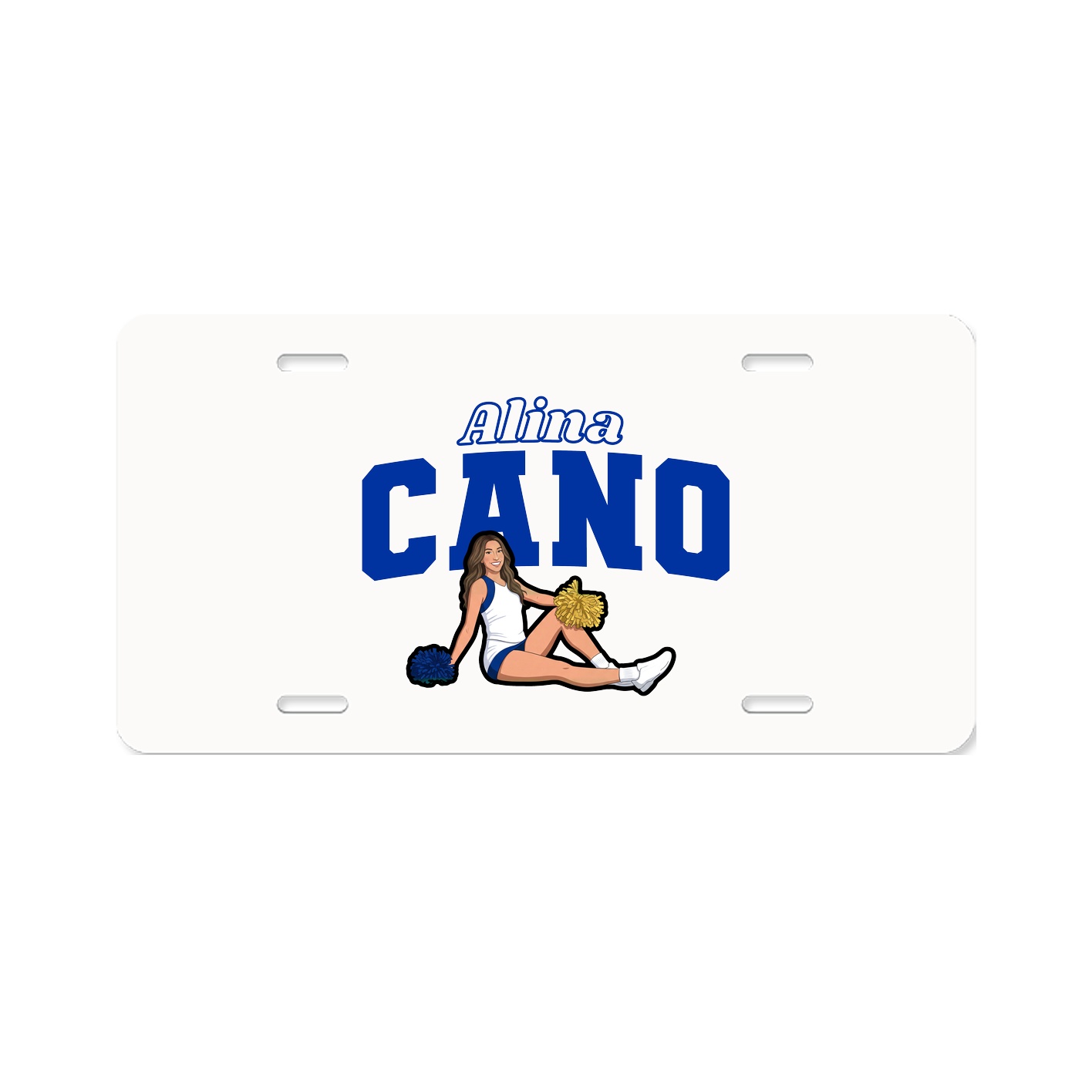 License Plate — Name Arch in Classic