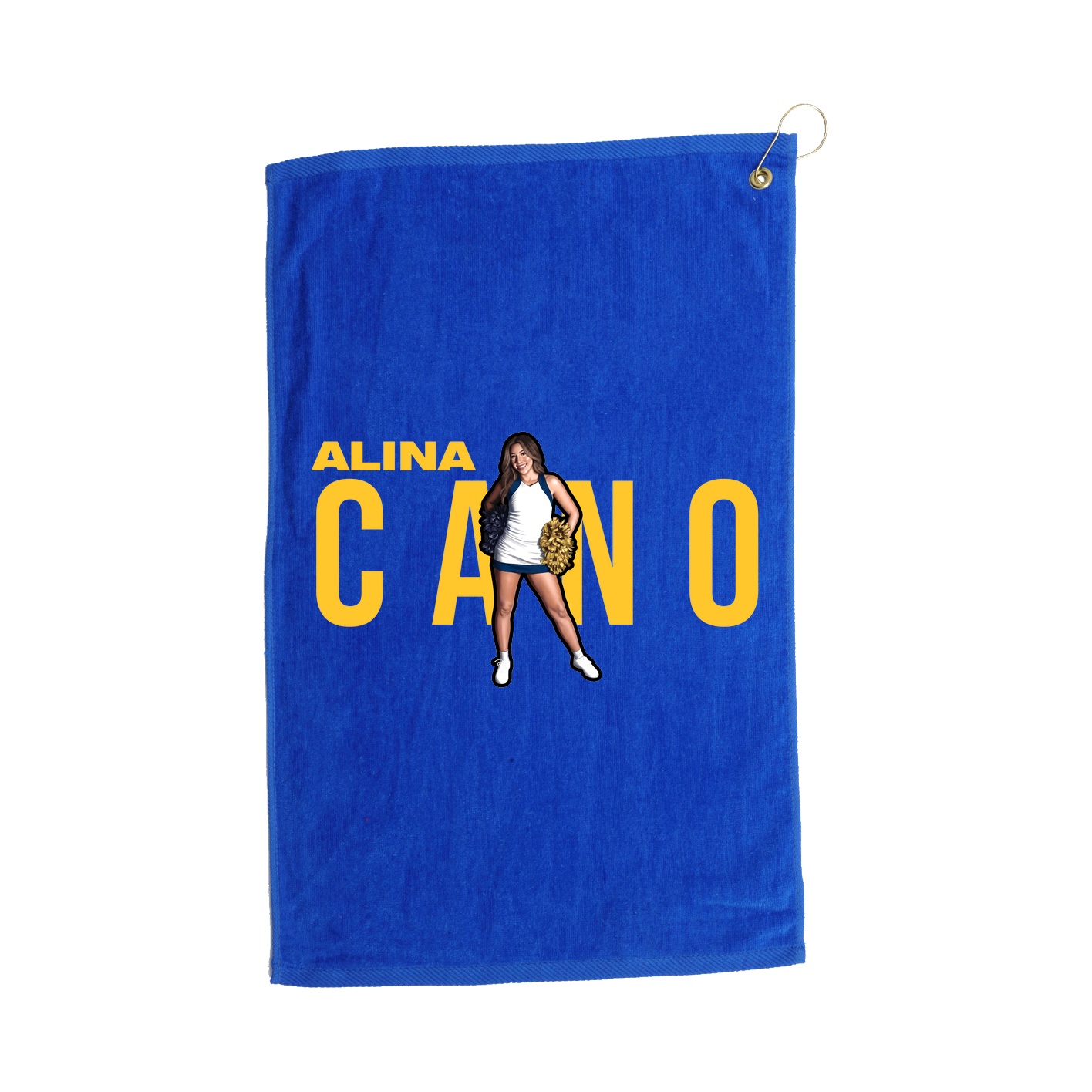 Golf Towel — Player Name in Royal