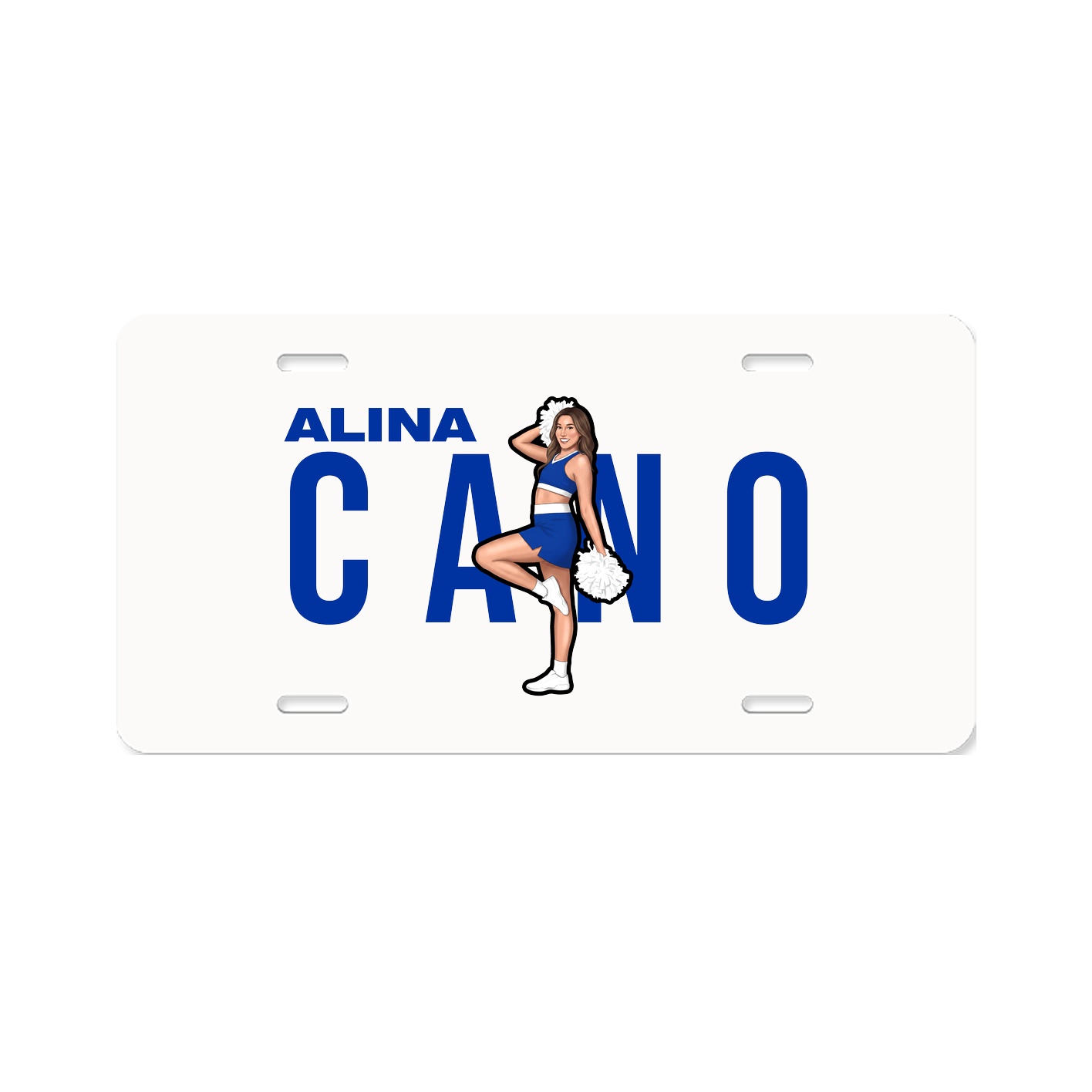 License Plate — Player Name in Classic