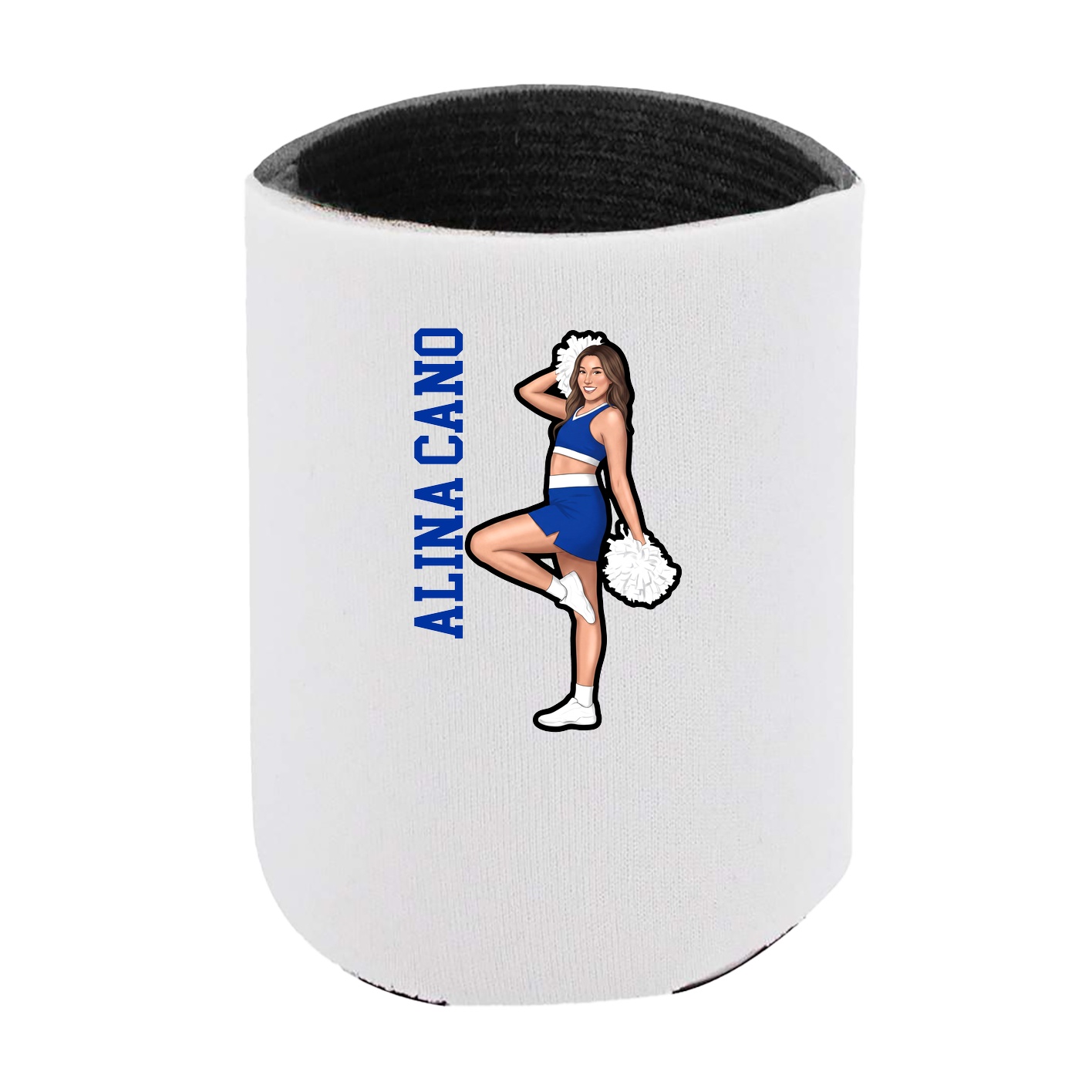 Can Holder — Name Vertical in White