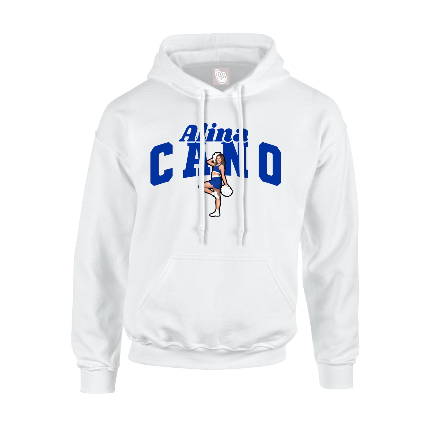 Youth Hoodie — Signature Arch in White
