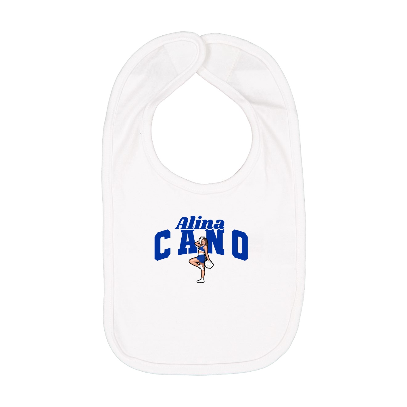 Infant Bib — Signature Arch in White