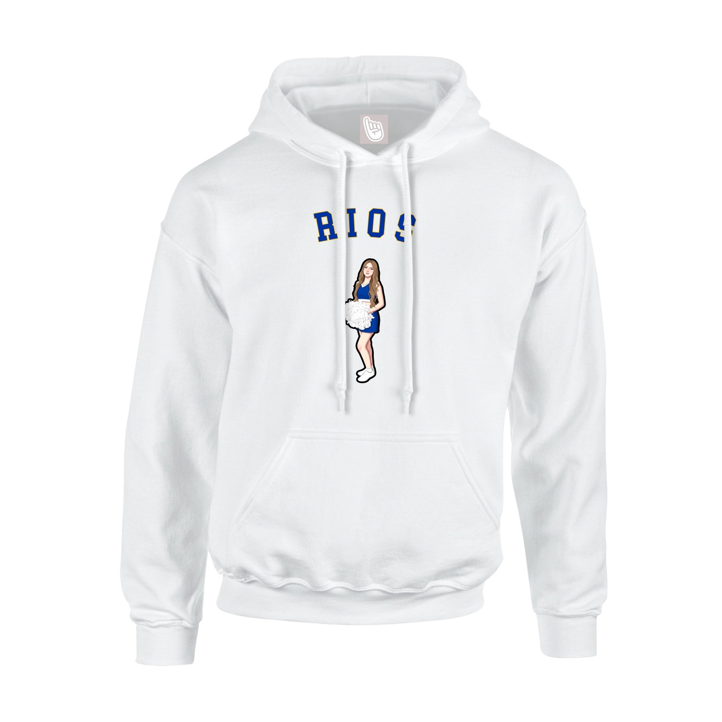 Hoodie — Shirsey Arch in White