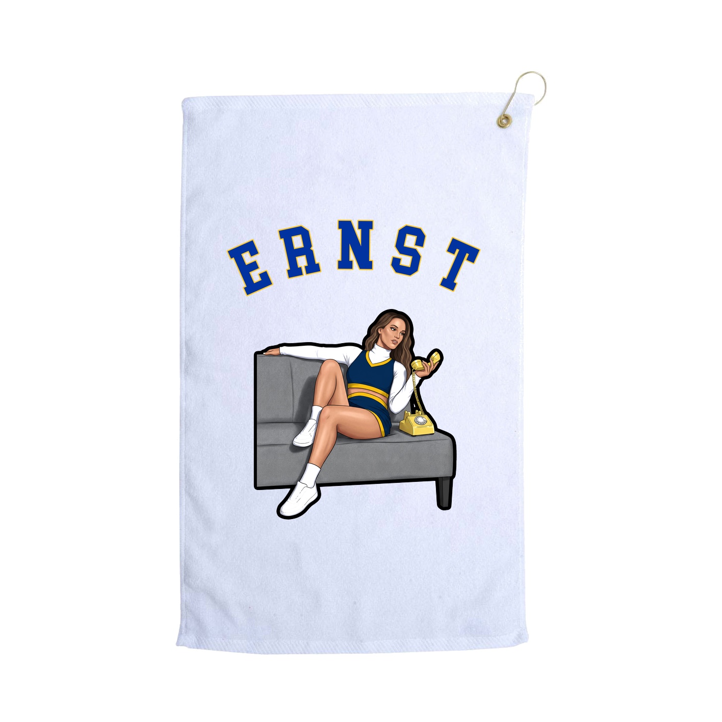 Golf Towel — Shirsey Arch in White