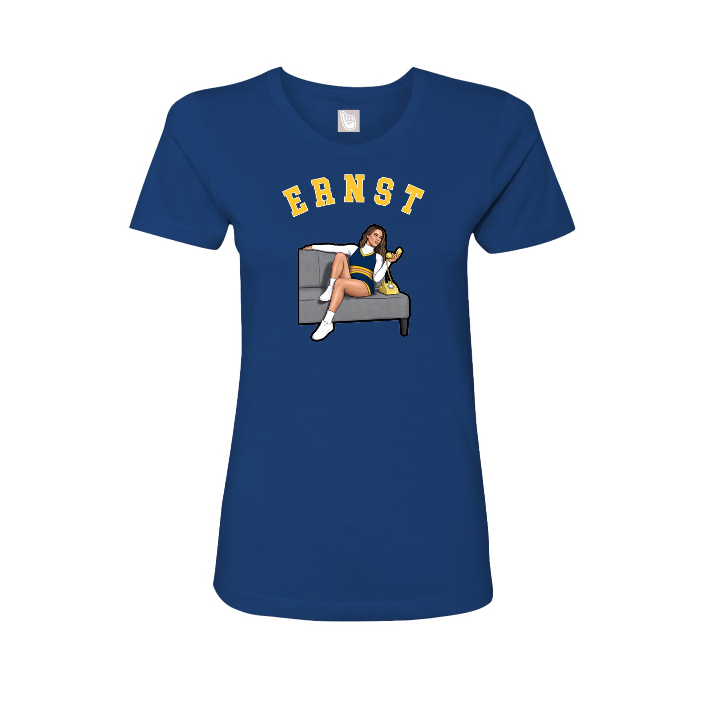 Fitted Women's Tee — Shirsey Arch in Royal
