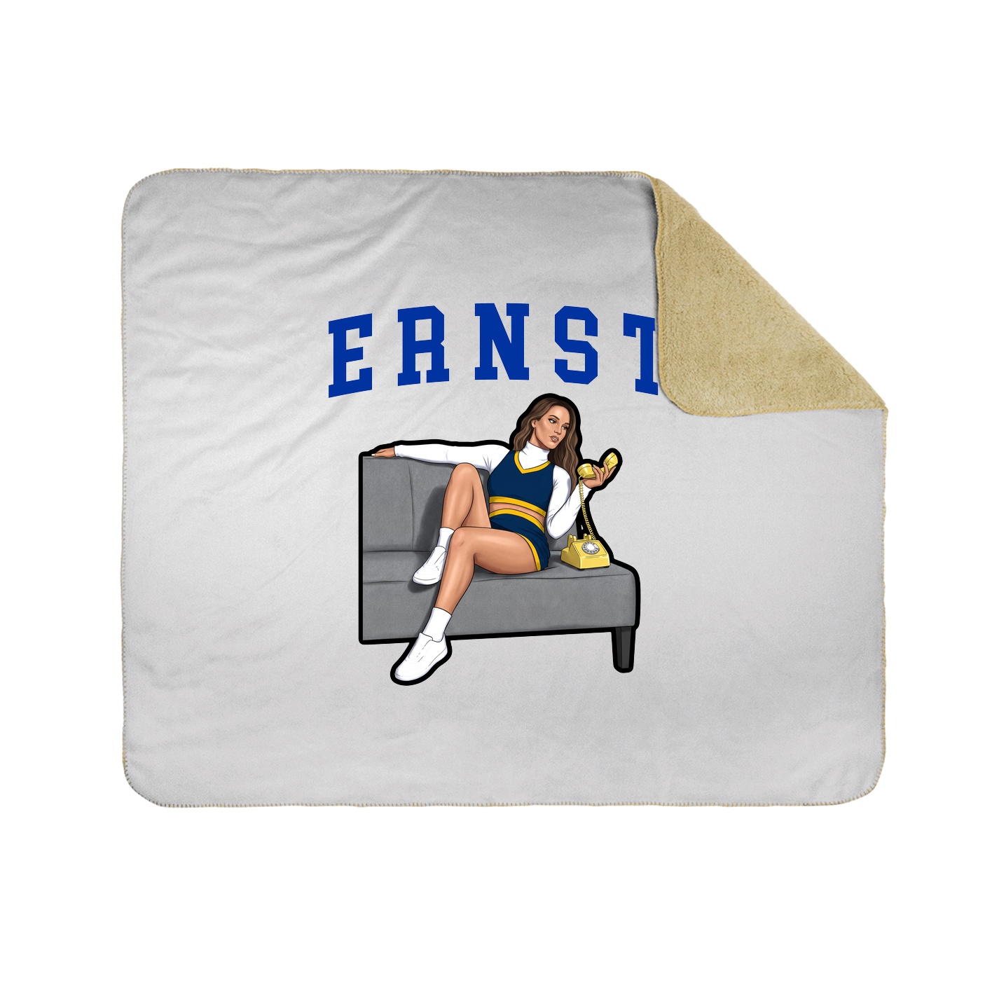 Throw Blanket — Shirsey in White