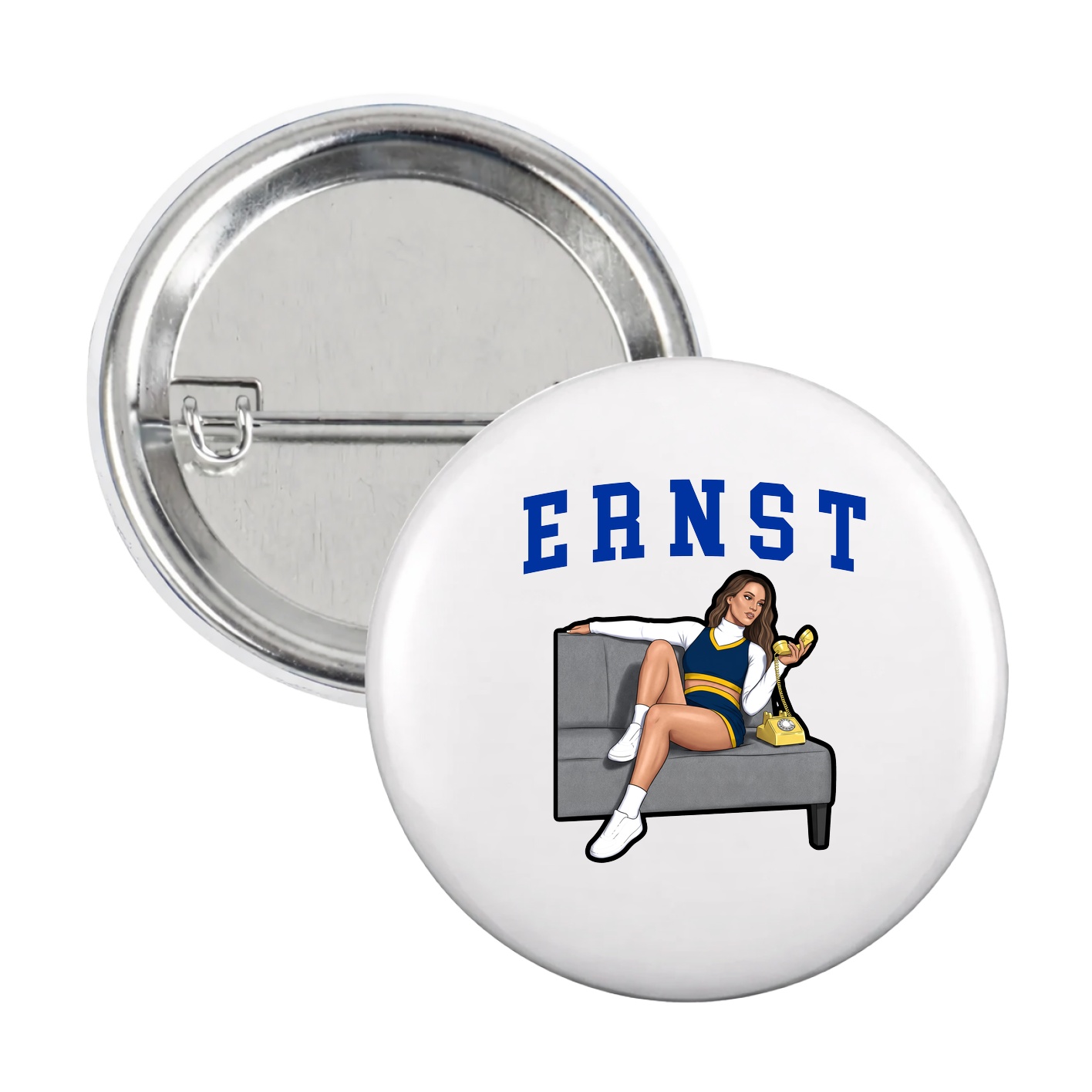 Game Day Button — Shirsey in White