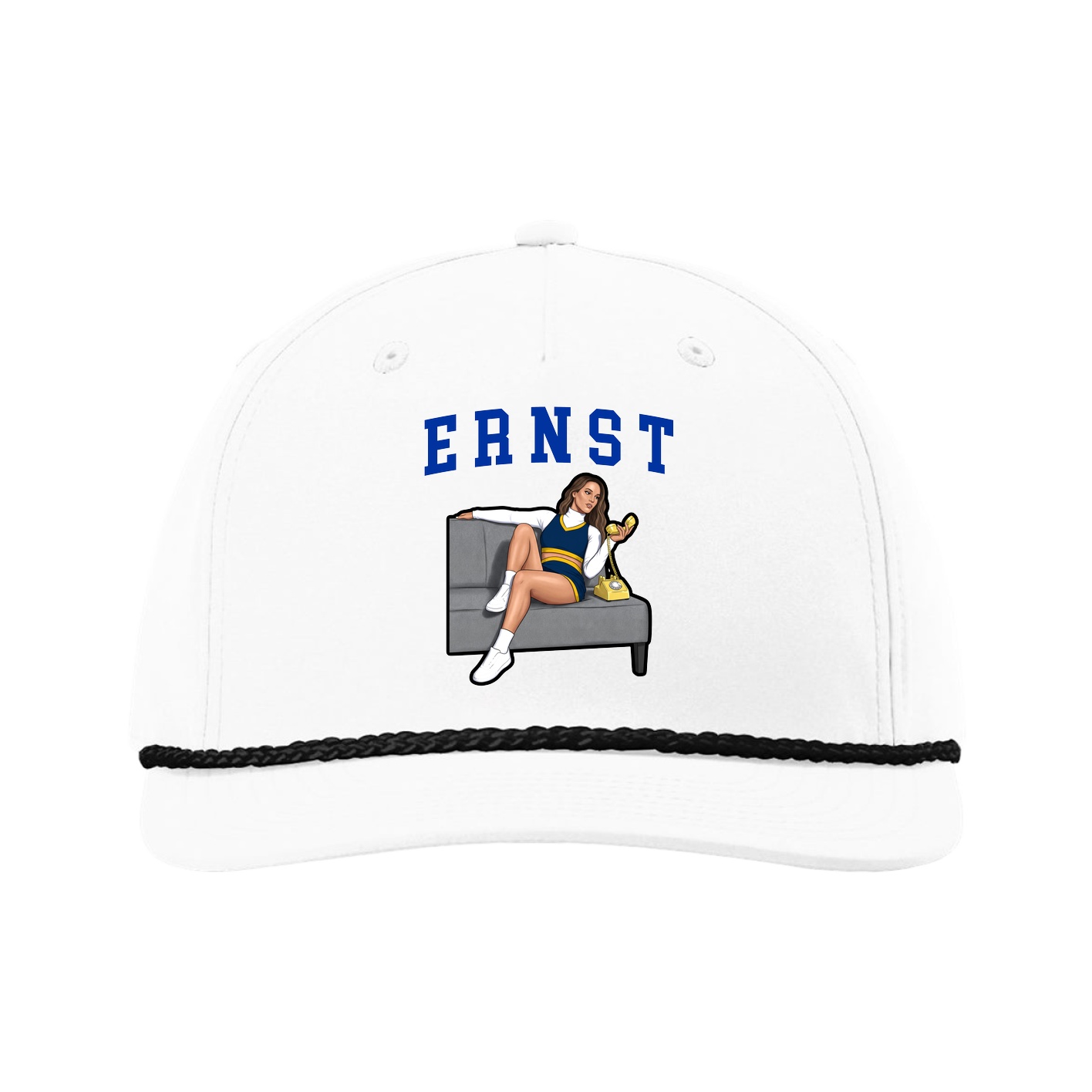 Five-Panel Classic Rope Cap — Shirsey in White