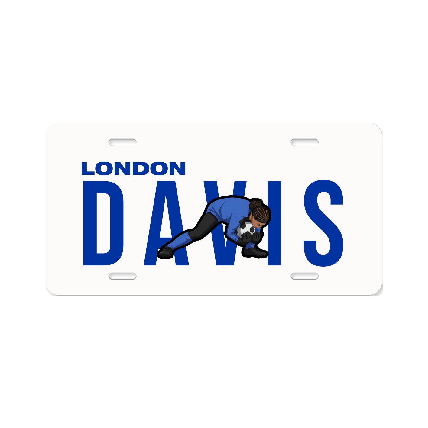 License Plate — Player Name in Classic