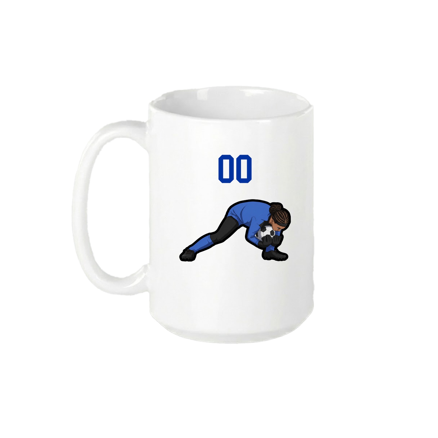 15oz Coffee Mug — Number Top in White