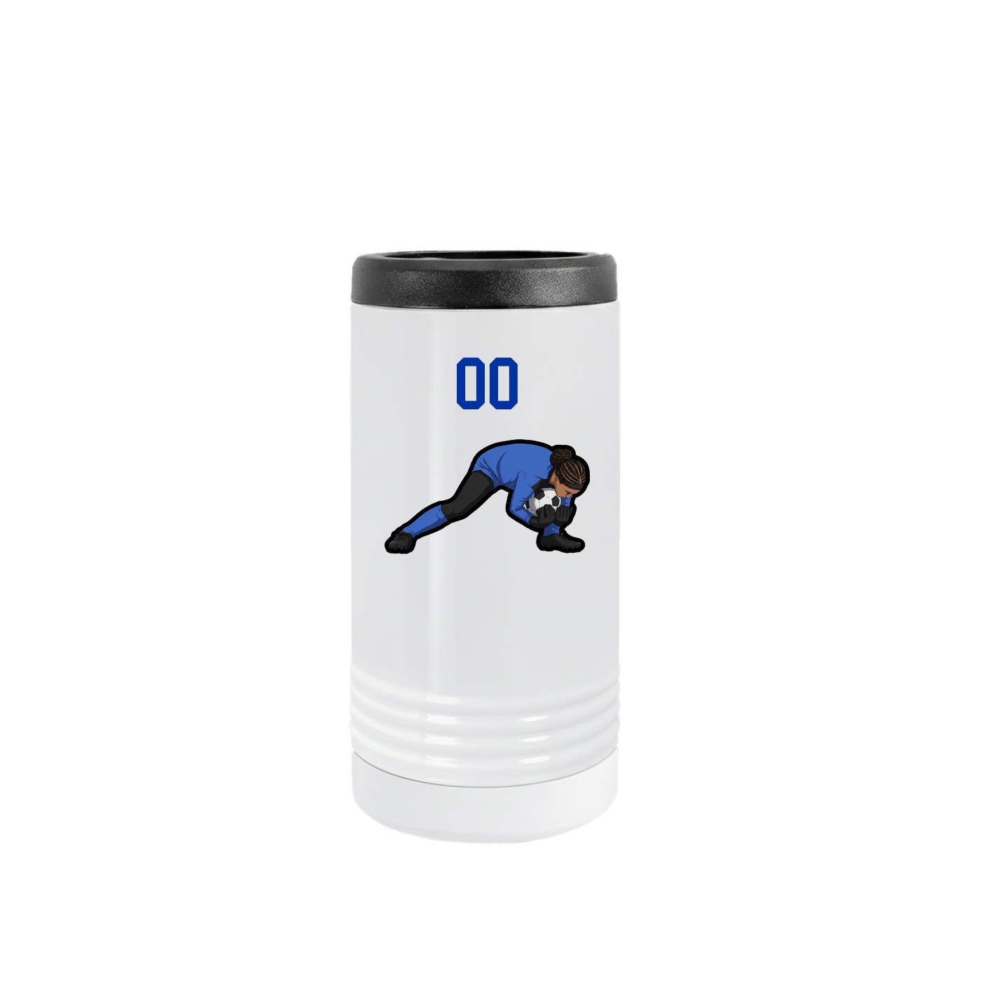 Slim Beverage Holder — Number Top in White