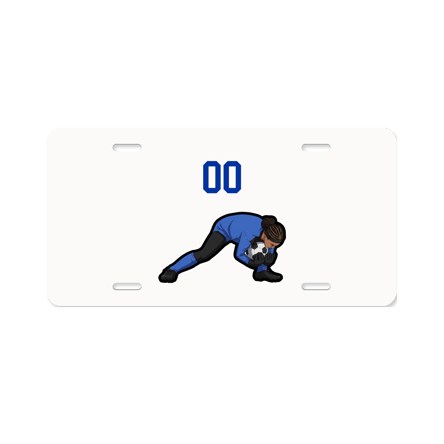 License Plate — Number Top in Classic