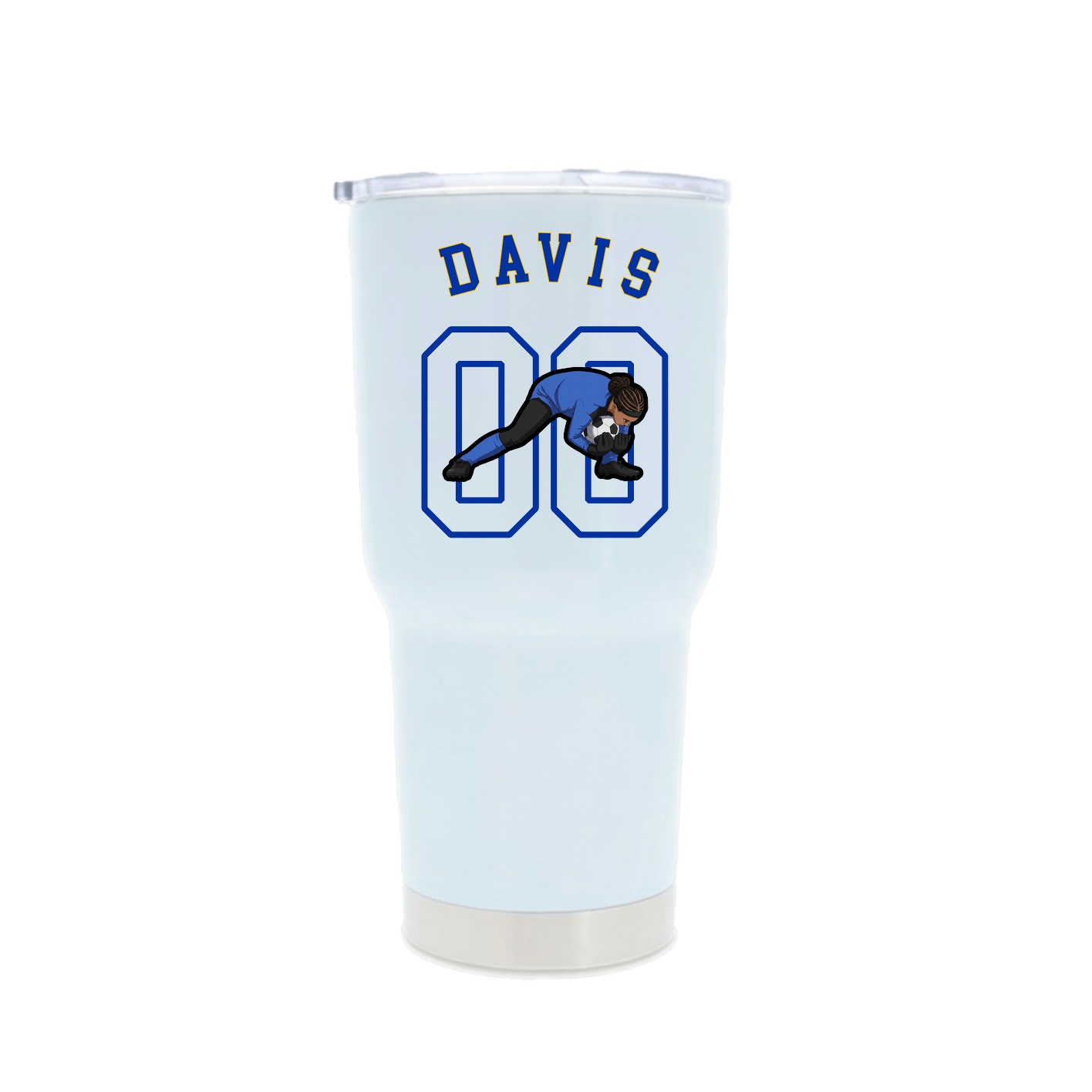 30oz Stainless Steel Tumbler — Shirsey Arch in White