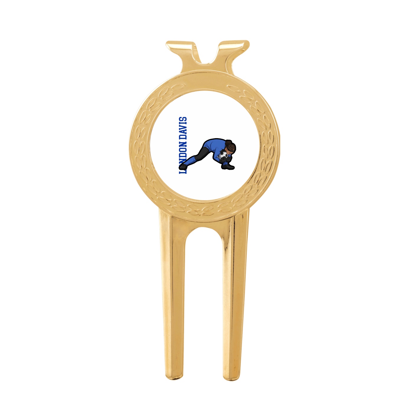 Divot Tool with Ball Marker — Name Vertical in Classic