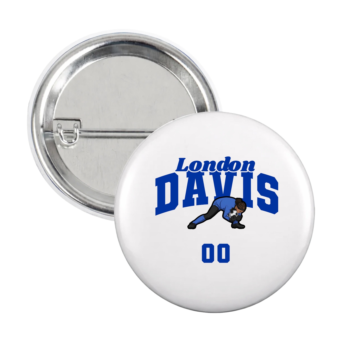 Game Day Button — Signature Arch in White