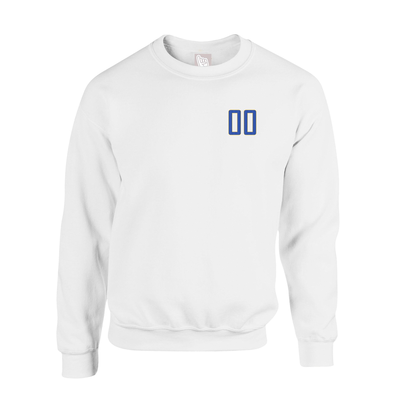 Fleece Crew — Front Shirsy in White