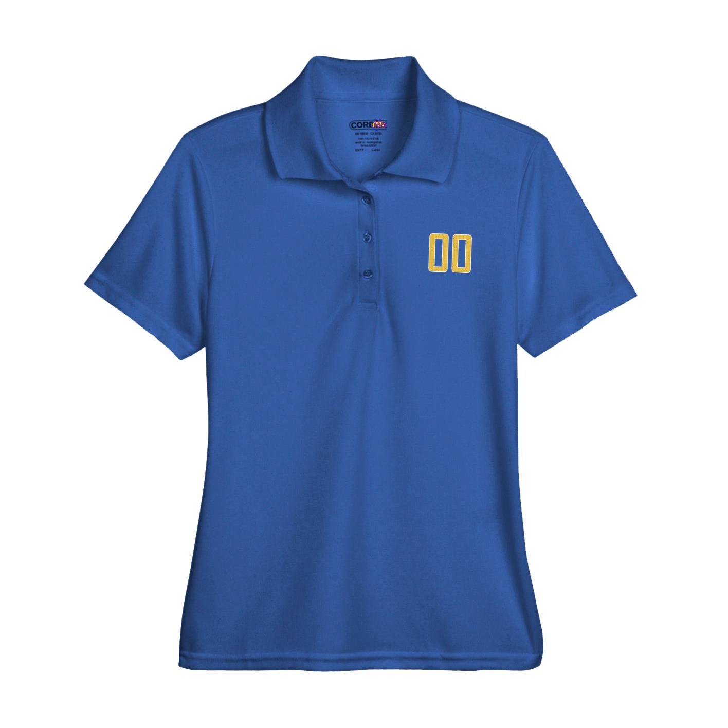 Womens Performance Polo — Front Shirsy in Royal