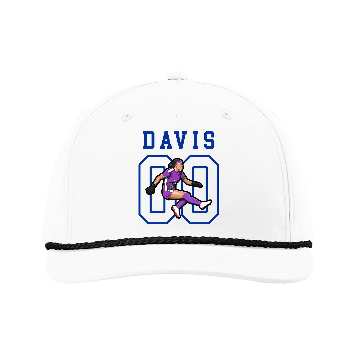Five-Panel Classic Rope Cap — Shirsey in White