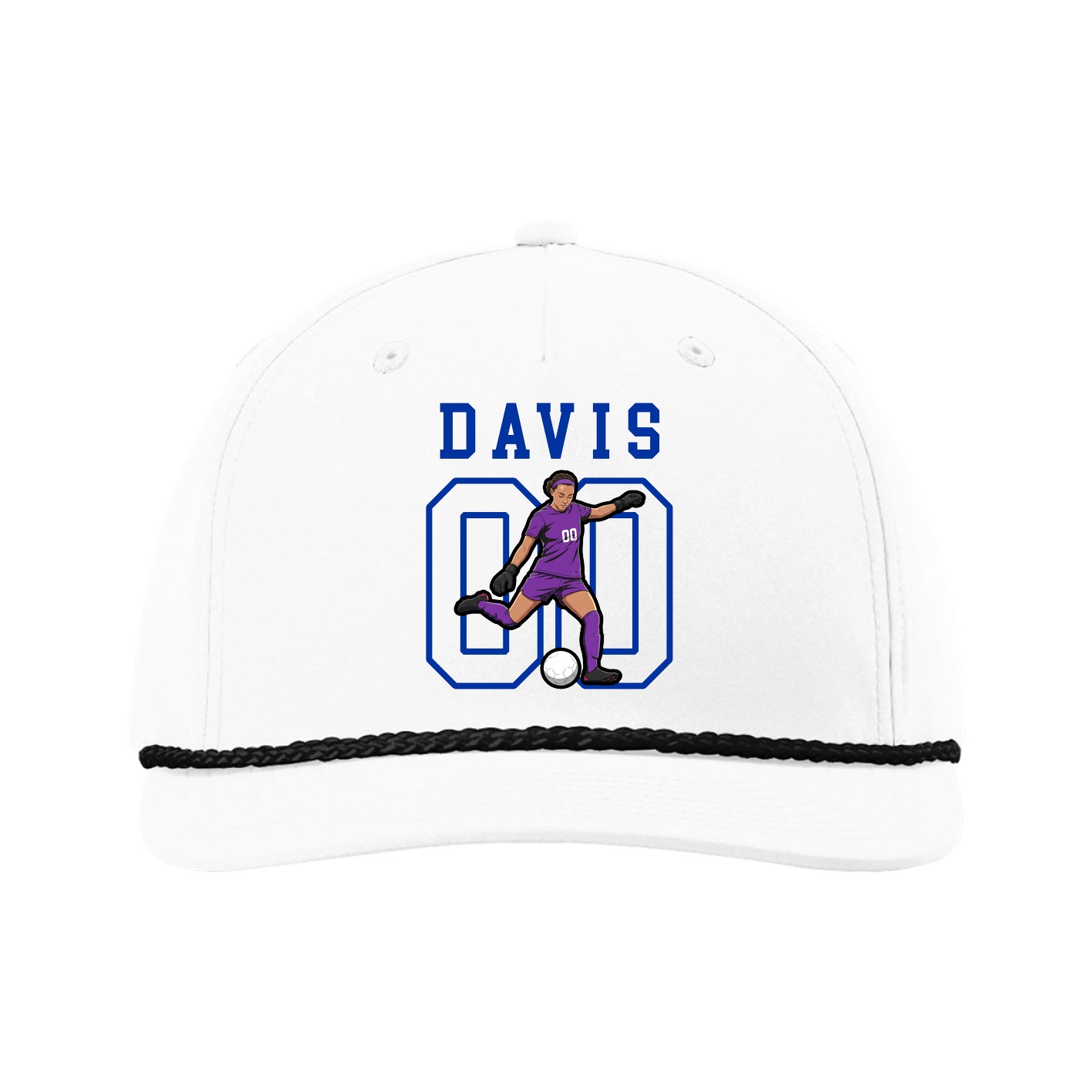 Five-Panel Classic Rope Cap — Shirsey in White