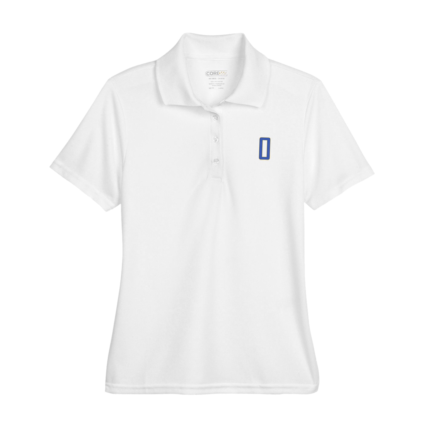 Womens Performance Polo — Front Shirsy in White