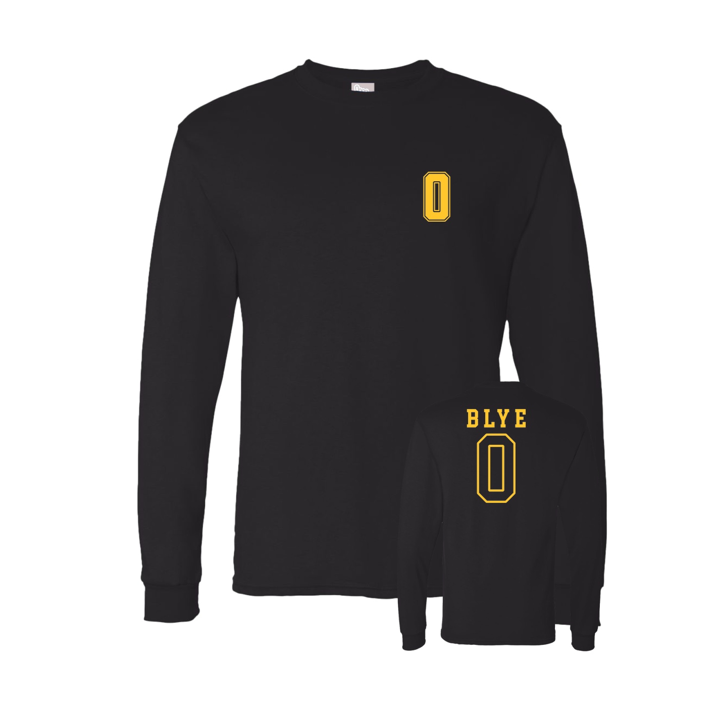 Long Sleeve Tee — Chest Back in Black