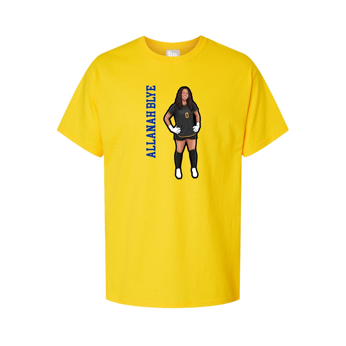 Tee — Name Vertical in Gold
