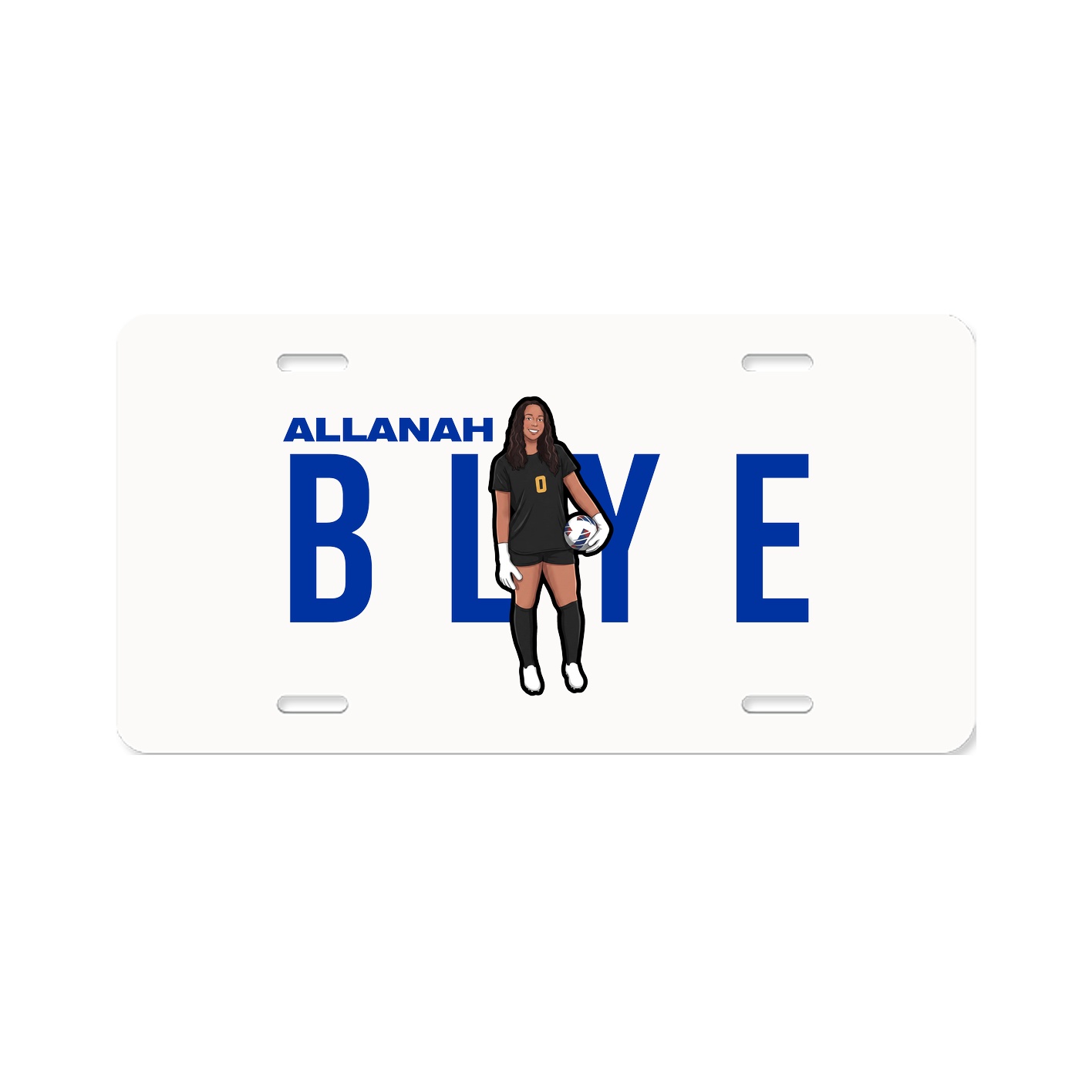 License Plate — Player Name in Classic