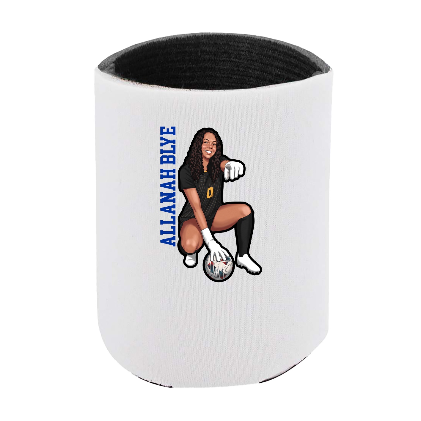 Can Holder — Name Vertical in White