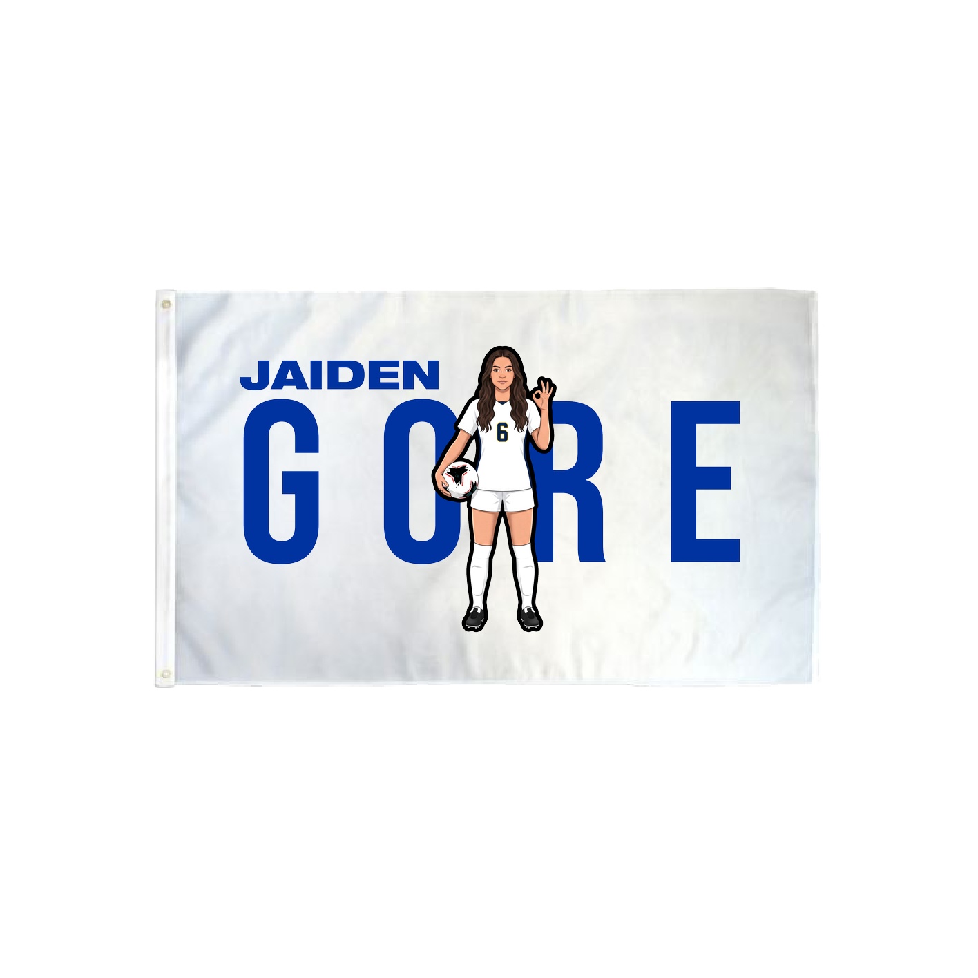 3x5 Flag — Player Name in Classic