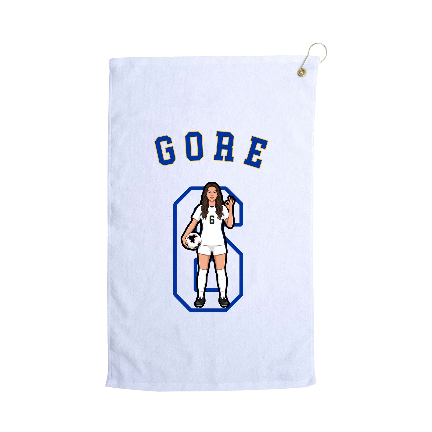 Golf Towel — Shirsey Arch in White