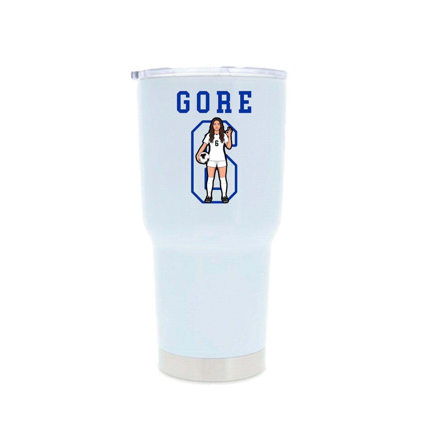 30oz Stainless Steel Tumbler — Shirsey in White