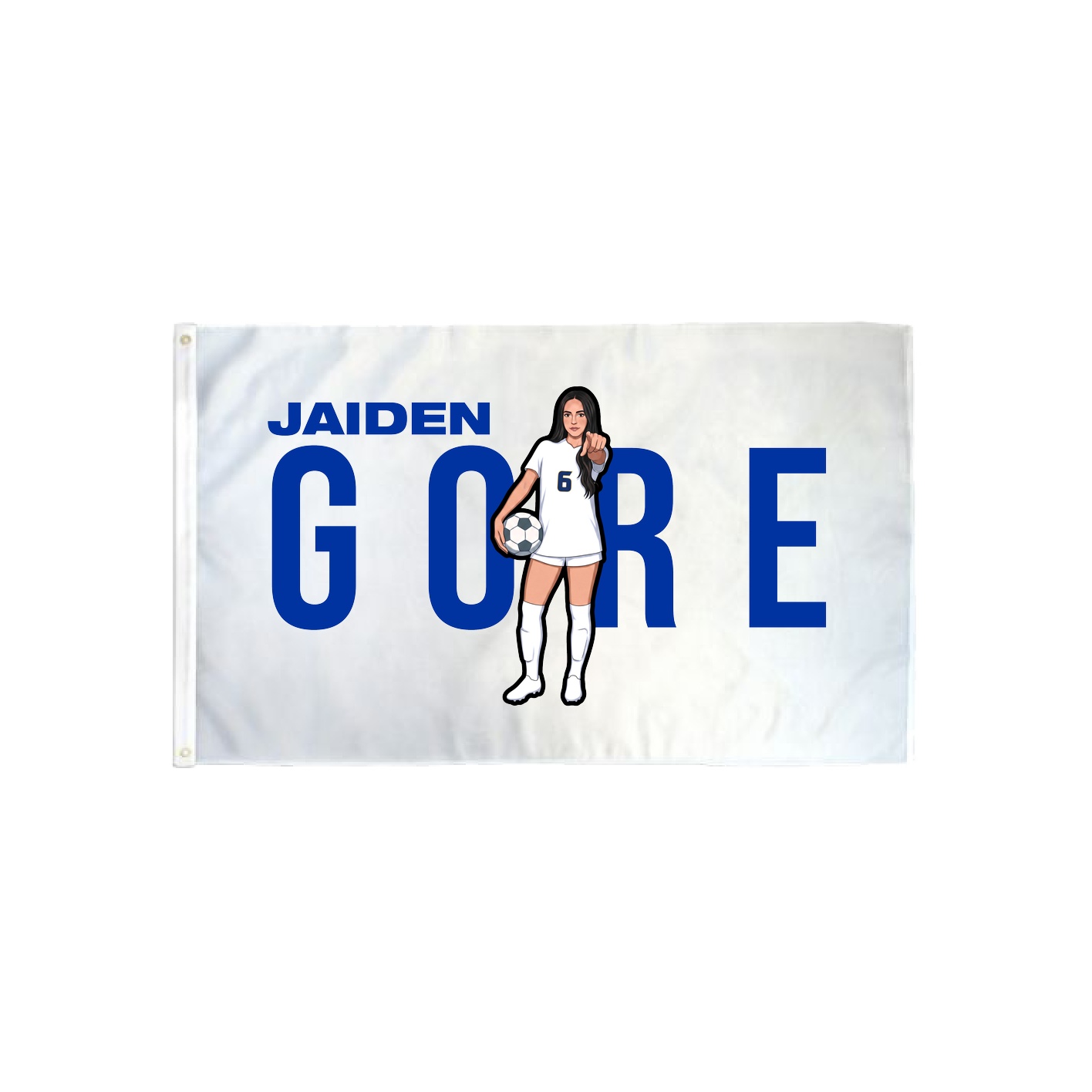 3x5 Flag — Player Name in Classic