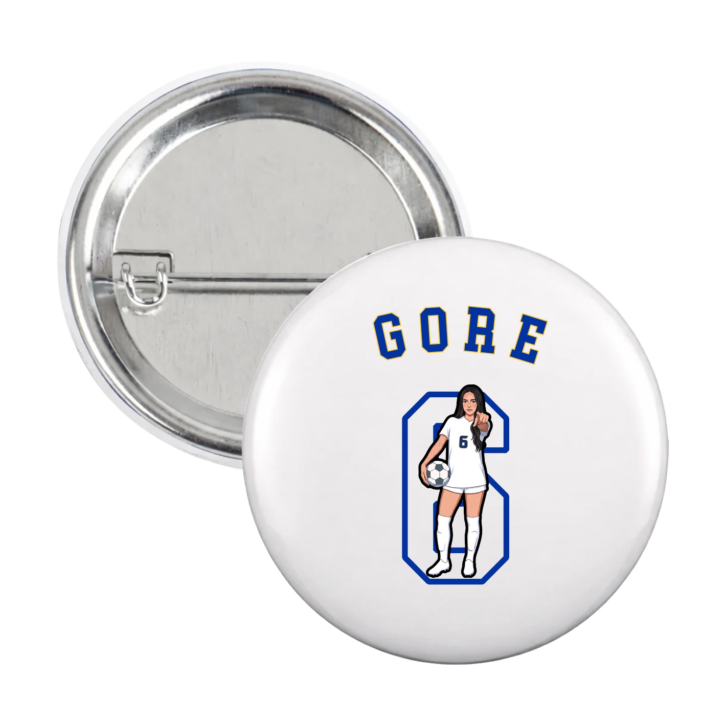 Game Day Button — Shirsey Arch in White