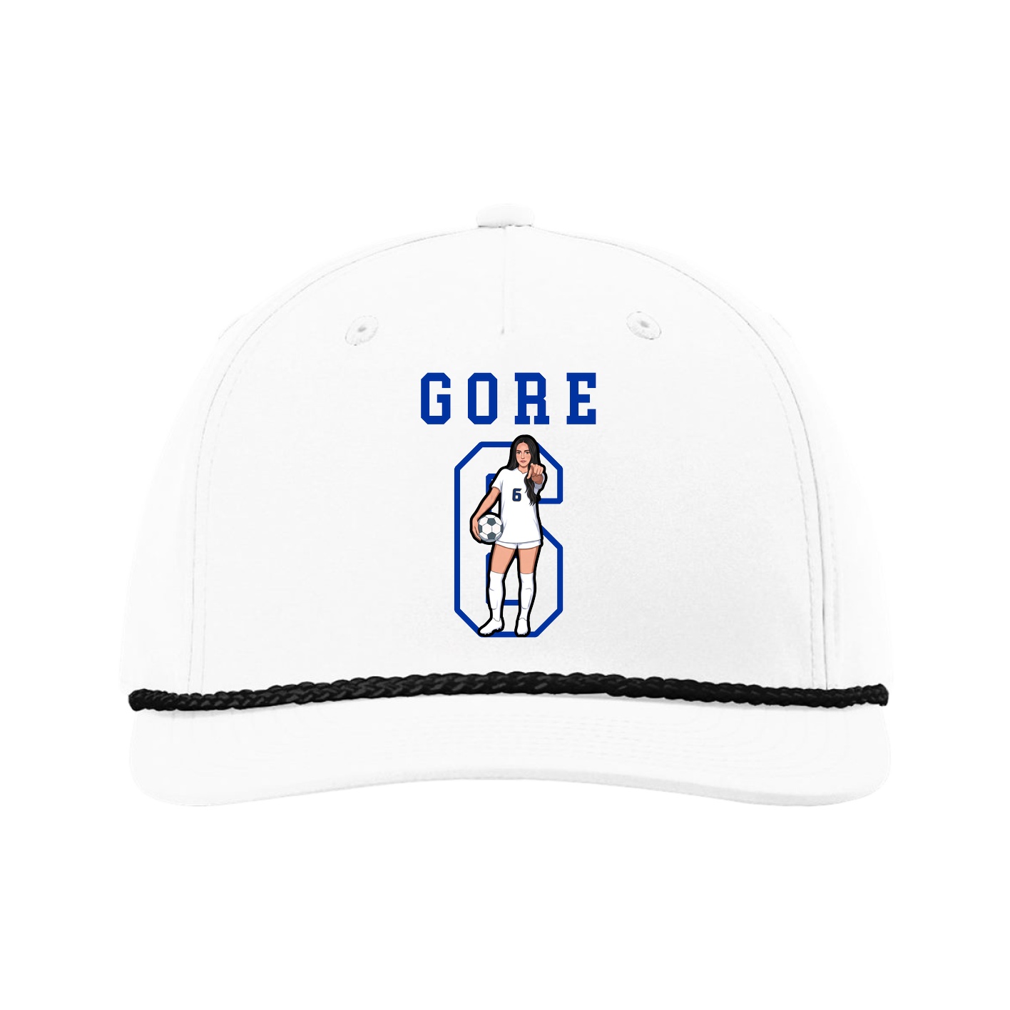 Five-Panel Classic Rope Cap — Shirsey in White