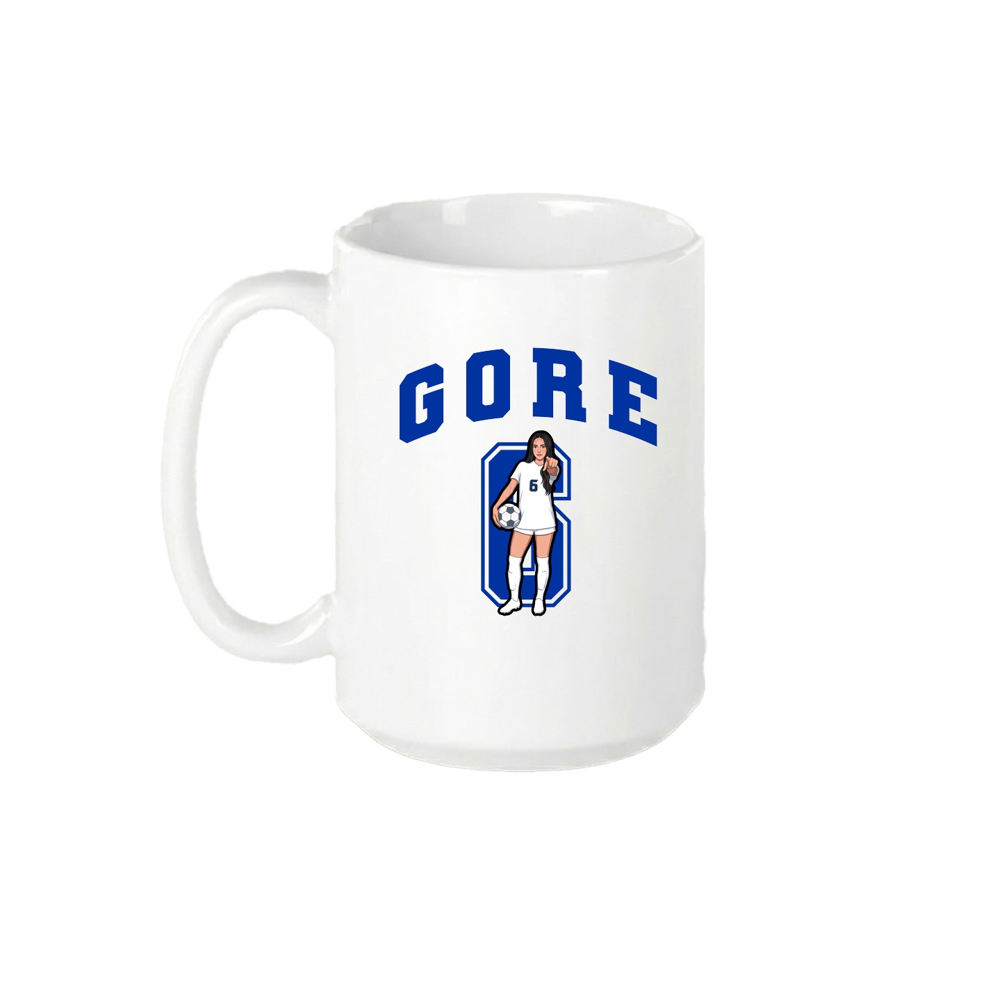 15oz Coffee Mug — Number in White