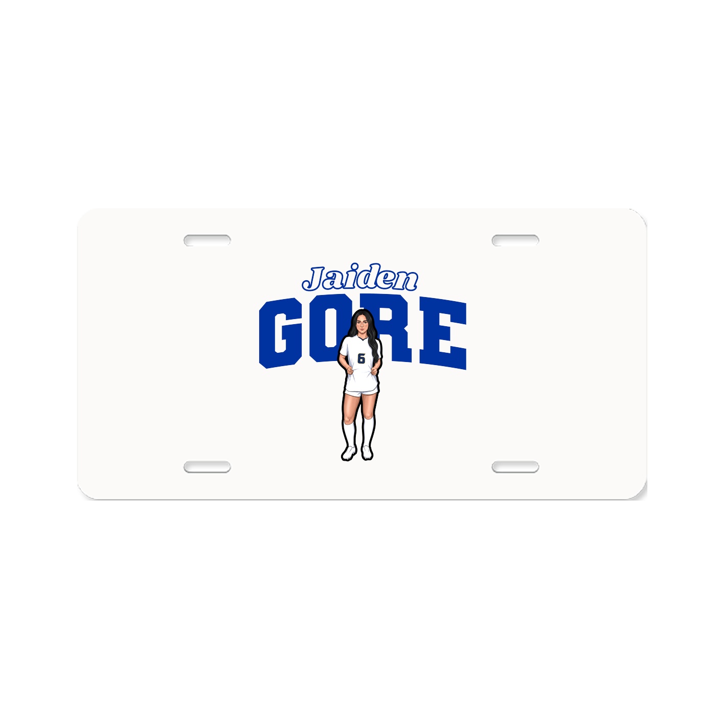 License Plate — Name Arch in Classic