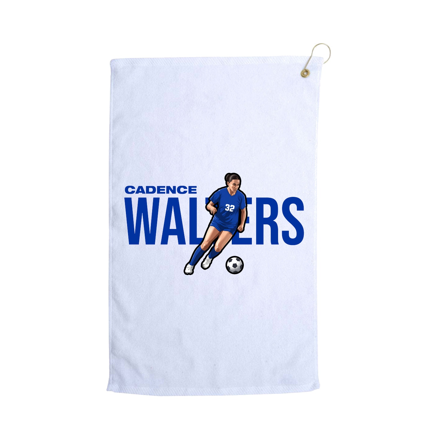 Golf Towel — Player Name in White