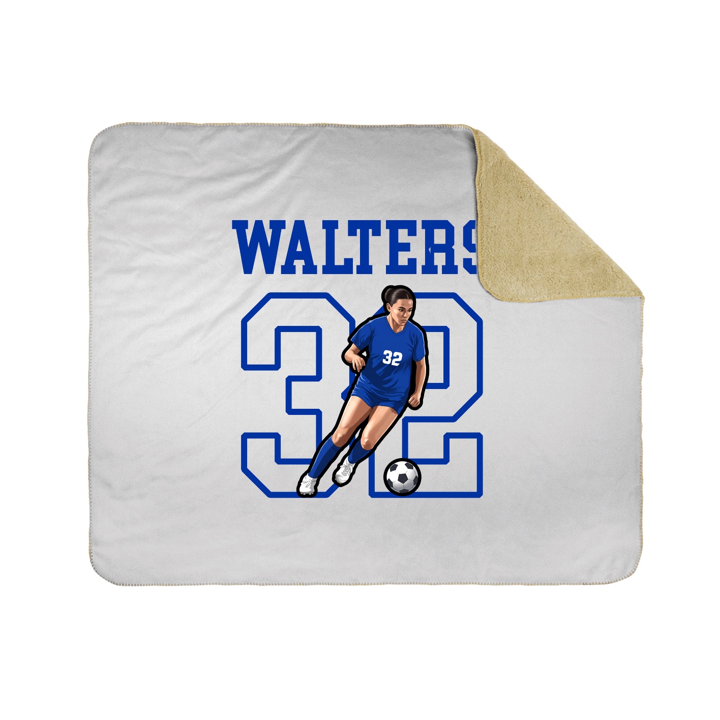 Throw Blanket — Shirsey in White