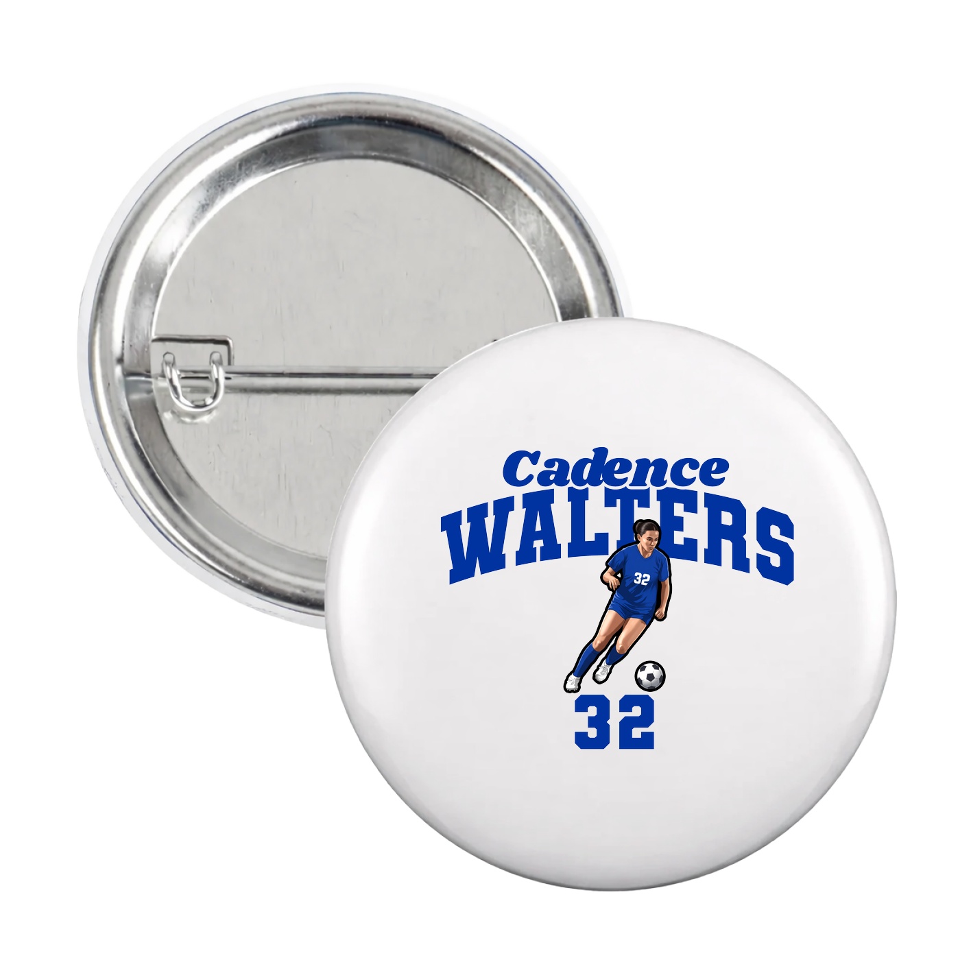 Game Day Button — Signature Arch in White