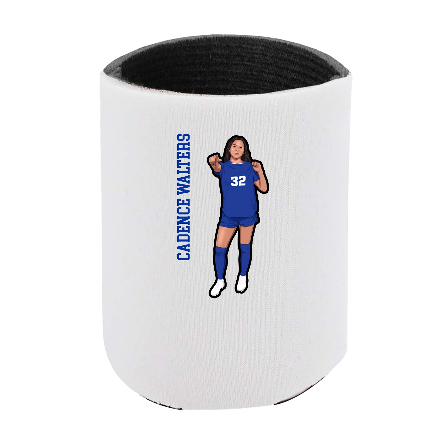 Can Holder — Name Vertical in White