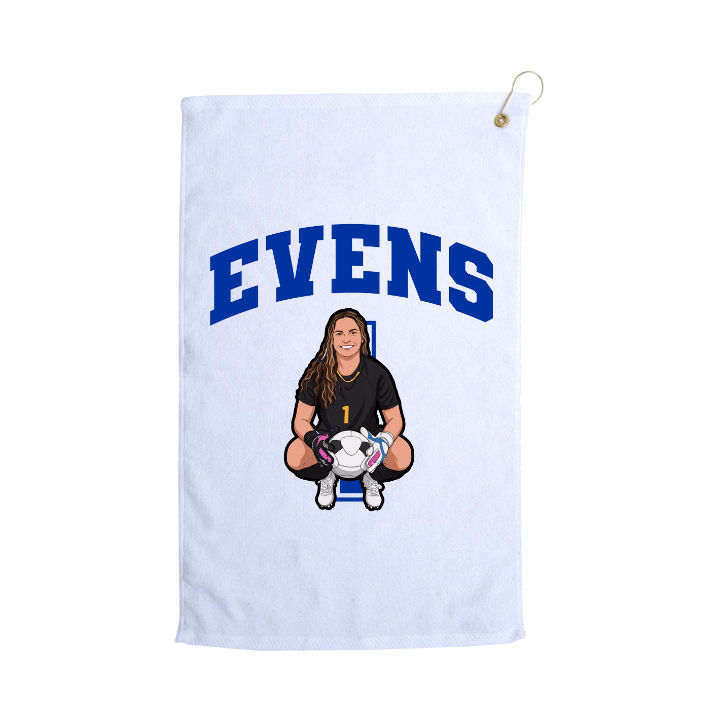 Golf Towel — Number in White